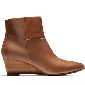 Like new Cole  Haan Eneida  brown wedged booties